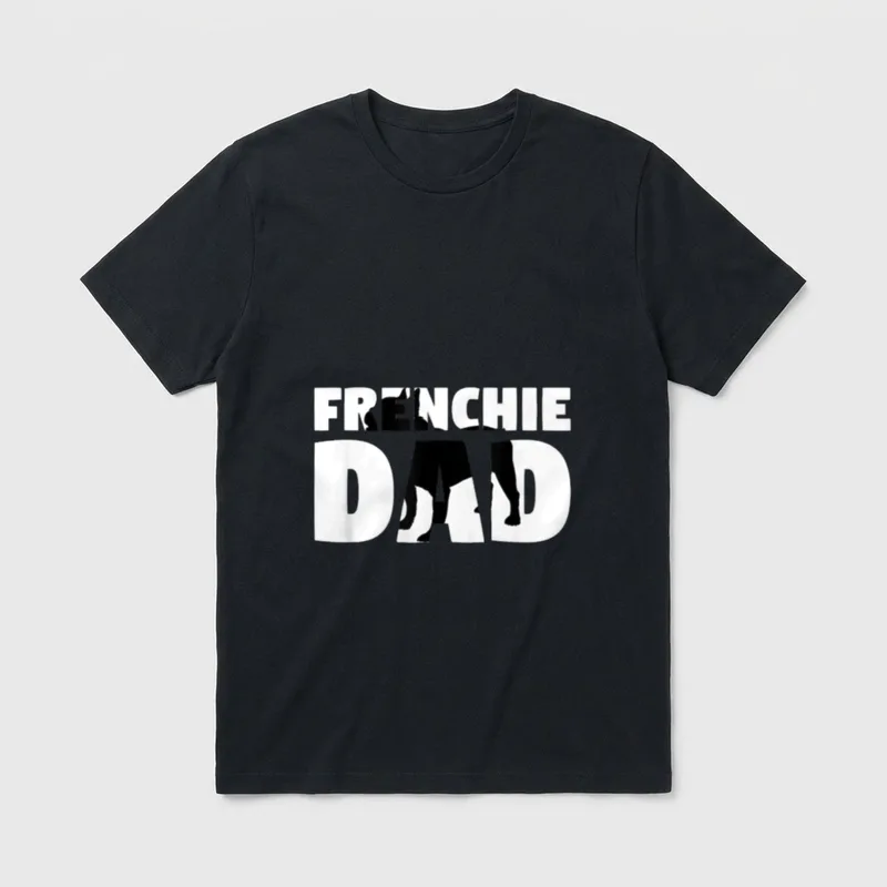 Frenchie Dad French Bulldog T-Shirt – Klassisches T-Shirt in Schwarz