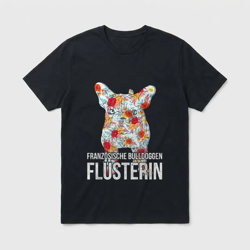 Französische Bulldoggen Flüsterin Französische T-Shirt – Klassisches T-Shirt in Schwarz
