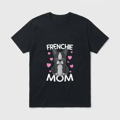 Frenchie Mama Muttertag Mutter T-Shirt – Klassisches T-Shirt in Schwarz