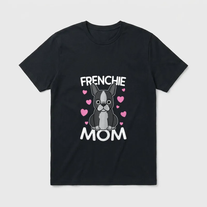 Frenchie Mama Muttertag Mutter T-Shirt – Klassisches T-Shirt in Schwarz