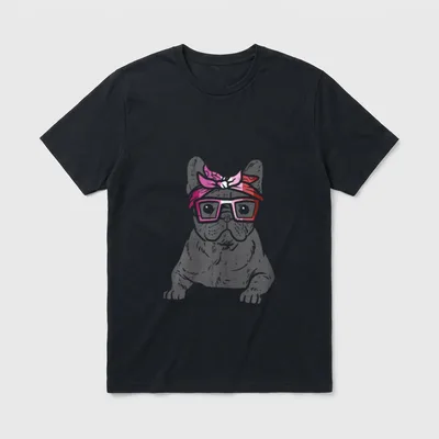 French Bulldog Frenchie Dog LGBT T-Shirt – Klassisches T-Shirt in Schwarz