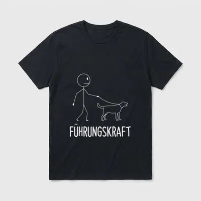 Führungskraft Hund Hundebesitzer Gassi Gehen T-Shirt – Klassisches T-Shirt in Schwarz