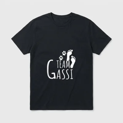 Team Gassi Hunde spazieren T-Shirt – Klassisches T-Shirt in Schwarz