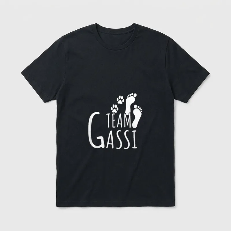 Team Gassi Hunde spazieren T-Shirt – Klassisches T-Shirt in Schwarz