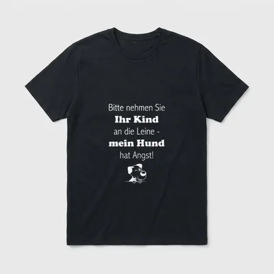Bitte nehmen Sie Ihr T-Shirt – Klassisches T-Shirt in Schwarz