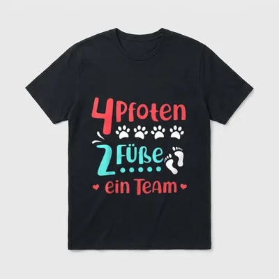 Hunde Witzig Lustig Hundeliebhaber T-Shirt – Klassisches T-Shirt in Schwarz