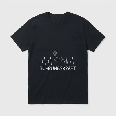 Führungskraft Hund Herrchen Gassi T-Shirt – Klassisches T-Shirt in Schwarz