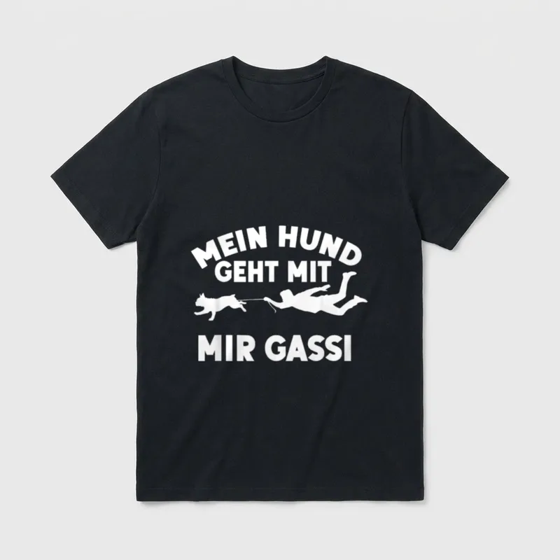 Lustiges Hunde Mein Hund T-Shirt – Klassisches T-Shirt in Schwarz