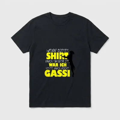 Wenn dieses T-S noch T-Shirt – Klassisches T-Shirt in Schwarz