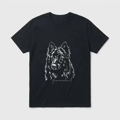 Groenendael Hund Hunde Gassi T-Shirt – Klassisches T-Shirt in Schwarz