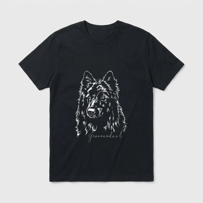 Groenendael Hund Hunde Gassi T-Shirt – Klassisches T-Shirt in Schwarz