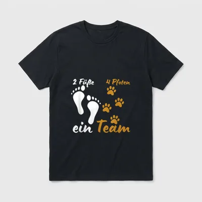 Hunde Gassi Hundehalter Herrchen Gassi gehen T-Shirt – Klassisches T-Shirt in Schwarz