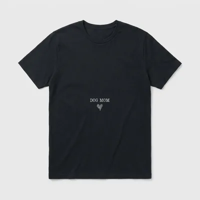 Dog Mom Hund Herz T-Shirt – Klassisches T-Shirt in Schwarz