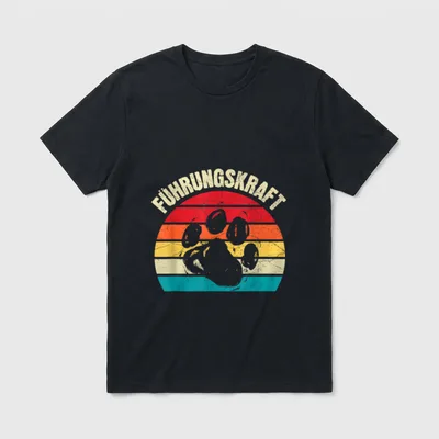 Führungskraft Hund Hundebesitzer Hunde T-Shirt 0063 – Klassisches T-Shirt in Schwarz