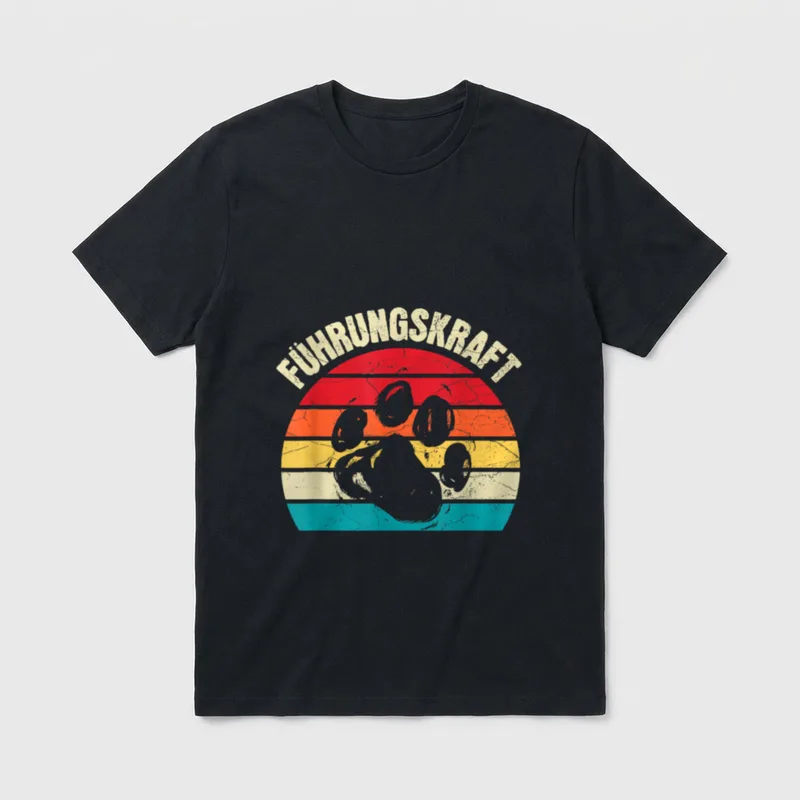 Führungskraft Hund Hundebesitzer Hunde T-Shirt 0063 – Klassisches T-Shirt in Schwarz
