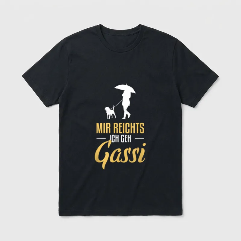 Mir reichts ich geh T-Shirt – Klassisches T-Shirt in Schwarz