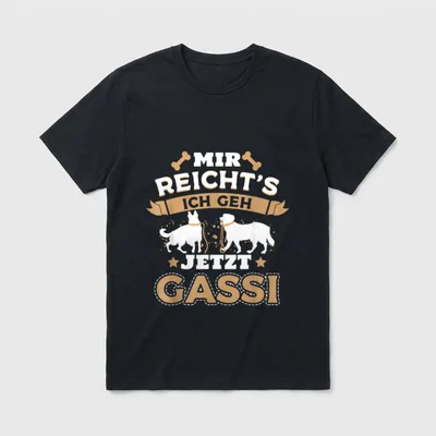 Mir Reicht's Ich geh jetzt T-Shirt – Klassisches T-Shirt in Schwarz