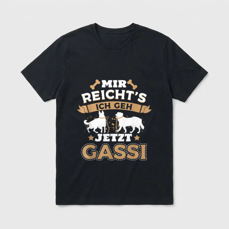 Mir Reicht's Ich geh jetzt T-Shirt – Klassisches T-Shirt in Schwarz