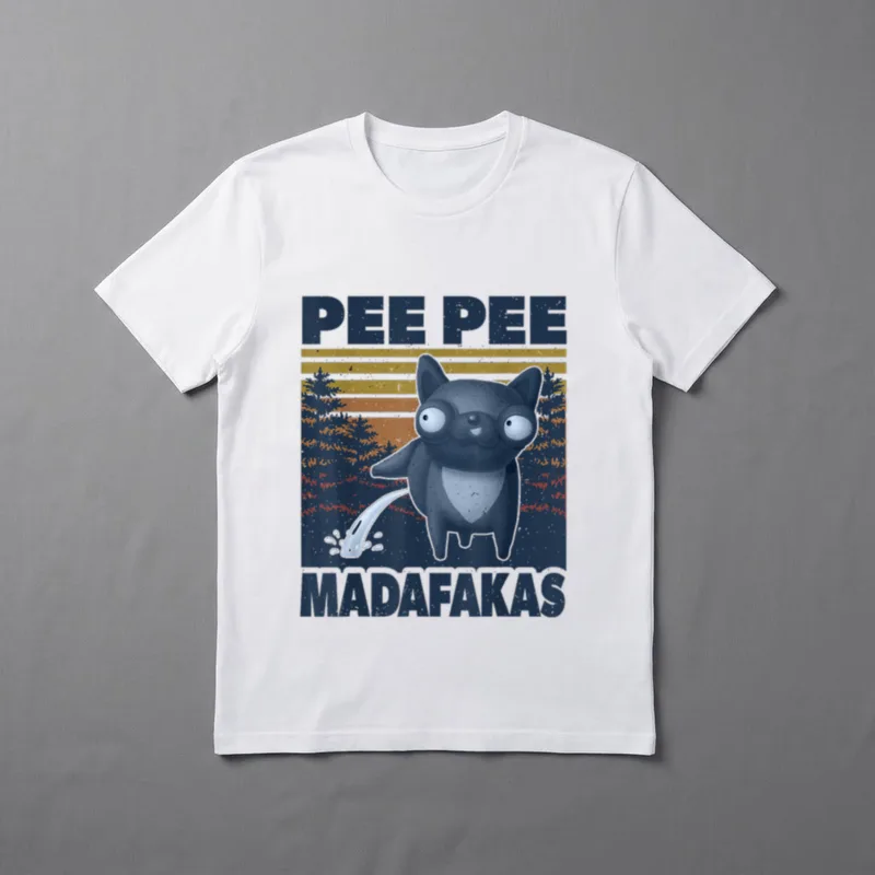 Pee Pee Madafakas No T-Shirt – Klassisches T-Shirt in Schwarz