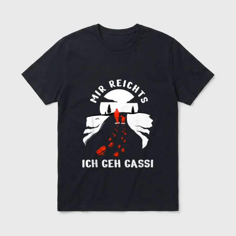 Mir Reichts Ich Geh Gassi gehen T-Shirt – Klassisches T-Shirt in Schwarz
