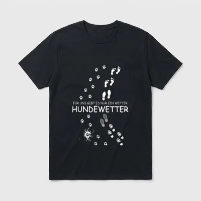 Hunde Gassi Hundebesitzer Hundeliebhaber T-Shirt – Klassisches T-Shirt in Schwarz
