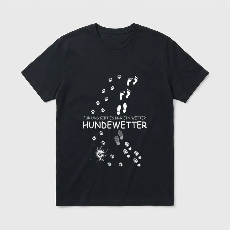 Hunde Gassi Hundebesitzer Hundeliebhaber T-Shirt – Klassisches T-Shirt in Schwarz