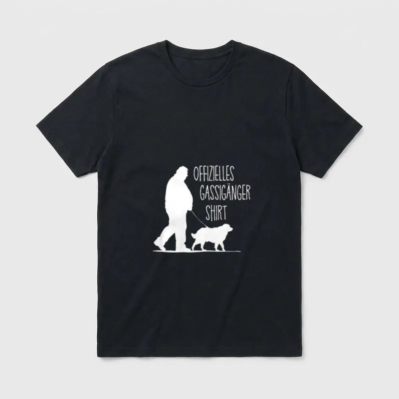 Offizielles Gassigänger T-Shirt – Klassisches T-Shirt in Schwarz
