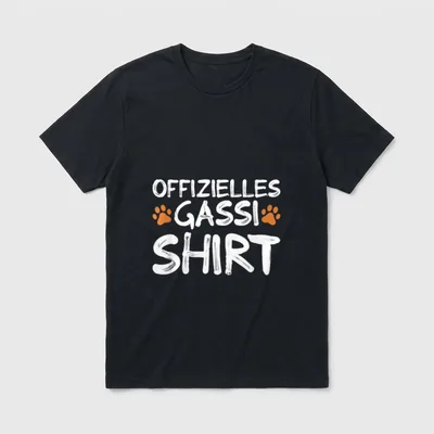 Hund Offizielles Gassi Hundebesitzer T-Shirt – Klassisches T-Shirt in Schwarz