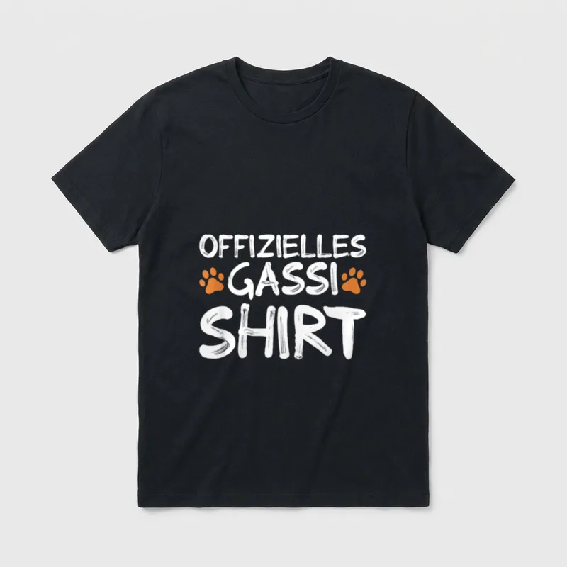 Hund Offizielles Gassi Hundebesitzer T-Shirt – Klassisches T-Shirt in Schwarz