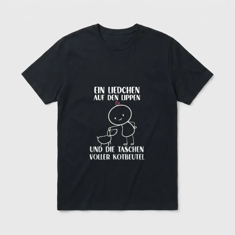 Lustiges Hundehalter Motiv Hunde T-Shirt – Klassisches T-Shirt in Schwarz
