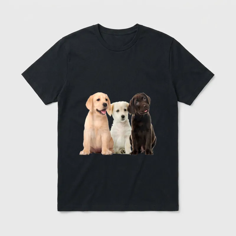 Hunde Weltbeste Hundemama Golden T-Shirt – Klassisches T-Shirt in Schwarz