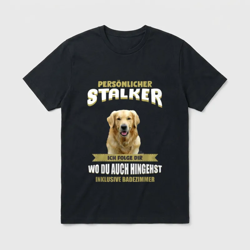 Golden Retriever Golden Retriever Hund T-Shirt – Klassisches T-Shirt in Schwarz