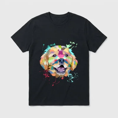 Hundemama Hundepapa Hundebesitzer Hund Golden T-Shirt – Klassisches T-Shirt in Schwarz