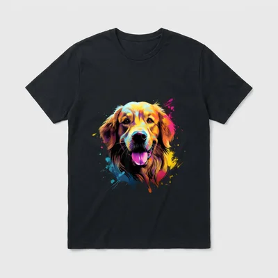 Niedlicher Golden Retriever T-Shirt – Klassisches T-Shirt in Schwarz