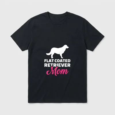 Flat Coated Retriever Mama T-Shirt – Klassisches T-Shirt in Schwarz