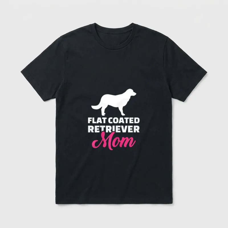 Flat Coated Retriever Mama T-Shirt – Klassisches T-Shirt in Schwarz