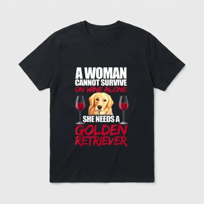 Lustiges Wein Witziges Golden T-Shirt – Klassisches T-Shirt in Schwarz