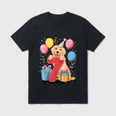 7. Geburtstag Junge Mädchen T-Shirt – Klassisches T-Shirt in Schwarz