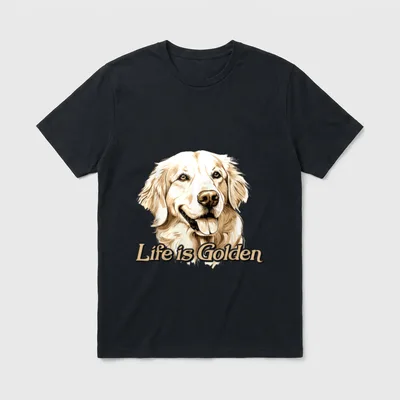 Golden Retriever Hund Life ist T-Shirt – Klassisches T-Shirt in Schwarz