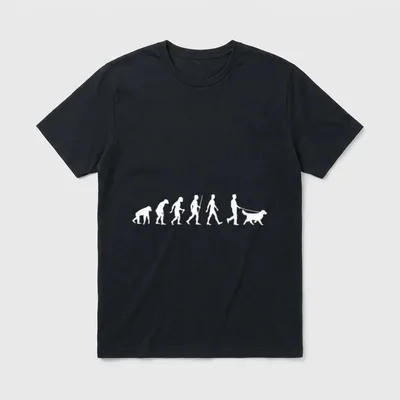 Golden Retriever Evolution Labrador T-Shirt – Klassisches T-Shirt in Schwarz