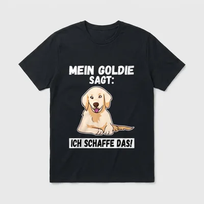 MEIN GOLDEN RETRIEVER SAGT T-Shirt – Klassisches T-Shirt in Schwarz