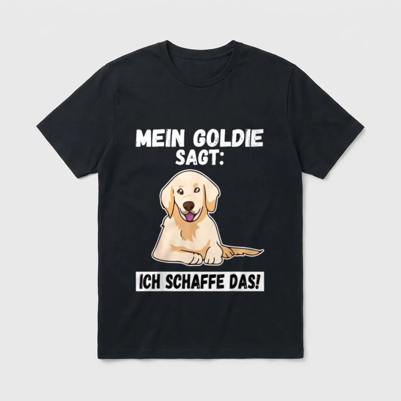 MEIN GOLDEN RETRIEVER SAGT T-Shirt – Klassisches T-Shirt in Schwarz