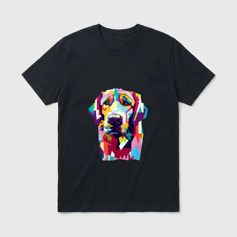Süßes Golden Retriever Labrador T-Shirt – Klassisches T-Shirt in Schwarz