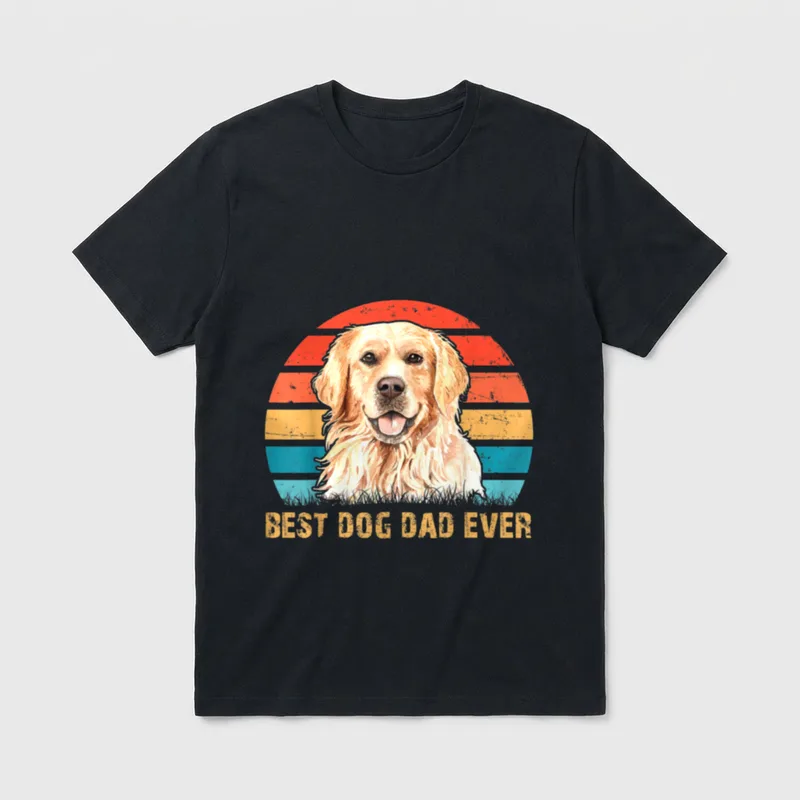 Bester Hund Papa aller T-Shirt – Klassisches T-Shirt in Schwarz