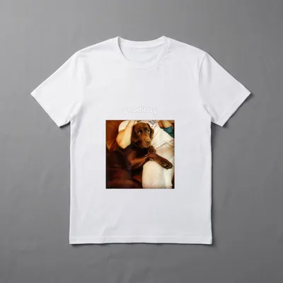 Good Boy Labrador Golden T-Shirt – Klassisches T-Shirt in Schwarz