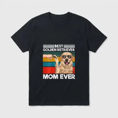 Best Golden Retriever Mom T-Shirt – Klassisches T-Shirt in Schwarz