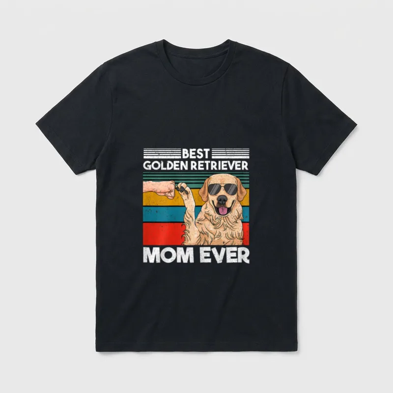 Best Golden Retriever Mom T-Shirt – Klassisches T-Shirt in Schwarz