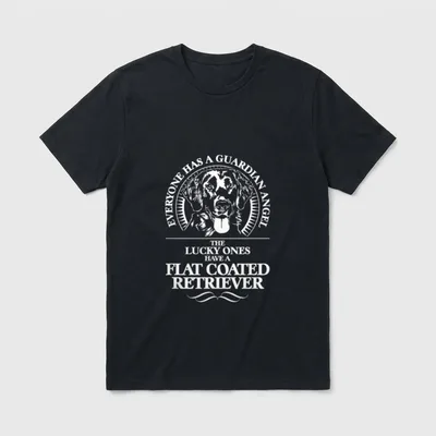 Flat Coated Retriever Guardian T-Shirt – Klassisches T-Shirt in Schwarz