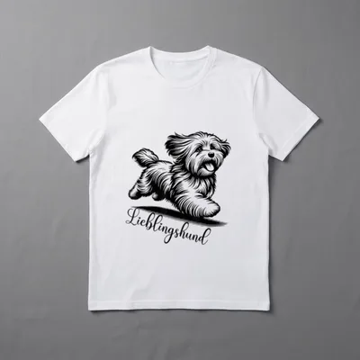 Havaneser Hund Havaneser Design T-Shirt – Klassisches T-Shirt in Schwarz