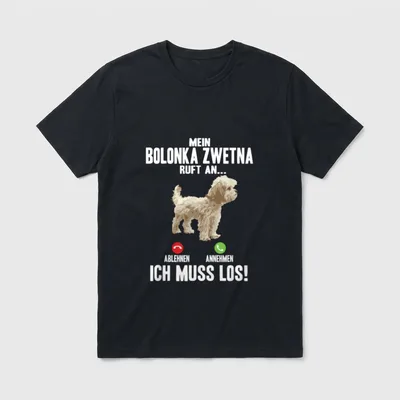 Mein Bolonka Zwetna Ruft T-Shirt – Klassisches T-Shirt in Schwarz